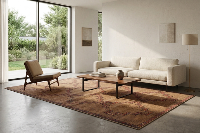 Tuareg Rug 5.3 x 11.6 ft - Handwoven Tribal Floor Mat | Bohemian Elegance