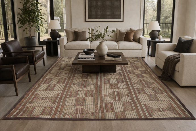 Tuareg Rug 6.2x9.5 ft | Traditional African Mat
