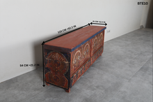 Vintage Moroccan chest H 21.2 inches x W 52.3 inches x D 12.2 inches