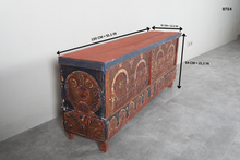 Vintage Moroccan chest H 21.2 inches x W 51.1 inches x D 12.2 inches