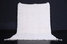 White Moroccan area rug - Custom Wool rug