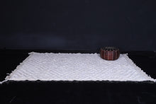 White Moroccan area rug - Custom Wool rug
