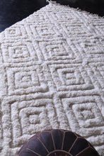 White Moroccan area rug - Custom Wool rug