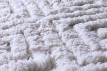 White Moroccan area rug - Custom Wool rug