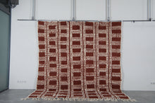Rust brown Moroccan rug - Handmade custom rug - Geometric Berber rug - Moroccan area rug - Morocco rug - Wool rug - Custom size rug