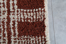 Rust brown Moroccan rug - Handmade custom rug - Geometric Berber rug - Moroccan area rug - Morocco rug - Wool rug - Custom size rug