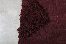 Custom burgundy flatwoven rug - Rich color & artisan texture