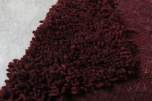 Custom burgundy flatwoven rug - Rich color & artisan texture