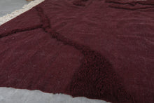 Custom burgundy flatwoven rug - Rich color & artisan texture