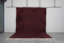 Custom burgundy flatwoven rug - Rich color & artisan texture