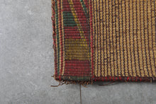 Tuareg rug - Beige handwoven tribal mat - 7.3 FT X 18.4 FT