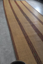 Tuareg rug - Beige handwoven tribal mat - 7.3 FT X 18.4 FT