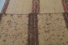 Tuareg rug - Beige handwoven tribal mat - 7.3 FT X 18.4 FT