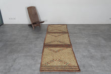 African Tuareg mat 2.5 x 9 feet vintage runner rug - African rug - Tuareg rug