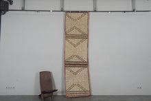 African Tuareg mat 2.5 x 9 feet vintage runner rug - African rug - Tuareg rug