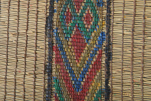 Large Tuareg Rug 8.6 x 16 FT – Handwoven Beige Desert Mat with Red Tribal Stripes