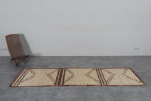 African Tuareg mat 2.5 x 9 feet vintage runner rug - African rug - Tuareg rug