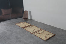 African Tuareg mat 2.5 x 9 feet vintage runner rug - African rug - Tuareg rug