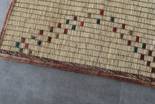 African Tuareg mat 2.5 x 9 feet vintage runner rug - African rug - Tuareg rug