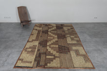 African Tuareg mat 5.5 x 8.9 feet vintage area rug - African rug - Tuareg rug