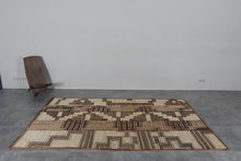 African Tuareg mat 5.5 x 8.9 feet vintage area rug - African rug - Tuareg rug