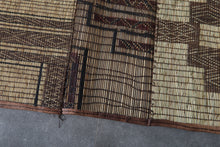 African Tuareg mat 5.5 x 8.9 feet vintage area rug - African rug - Tuareg rug