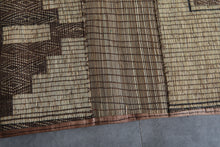 African Tuareg mat 5.5 x 8.9 feet vintage area rug - African rug - Tuareg rug