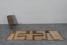 African Tuareg mat 2.8 x 8.8 feet vintage runner rug - African rug - Tuareg rug