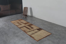 African Tuareg mat 2.8 x 8.8 feet vintage runner rug - African rug - Tuareg rug