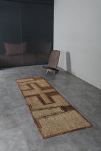 African Tuareg mat 2.8 x 8.8 feet vintage runner rug - African rug - Tuareg rug