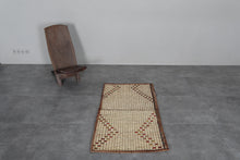African Tuareg mat 2.3 x 4.4 feet vintage area rug - African rug - Tuareg rug