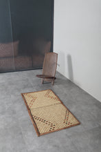 African Tuareg mat 2.3 x 4.4 feet vintage area rug - African rug - Tuareg rug