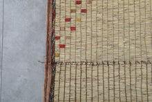 African Tuareg mat 2.3 x 4.4 feet vintage area rug - African rug - Tuareg rug