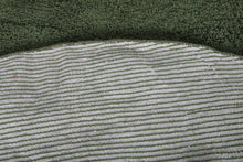 Round green shag rug - Soft & plush - Custom wool size