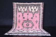 High atlas Moroccan rug - Pink Azilal rug - Wool rug