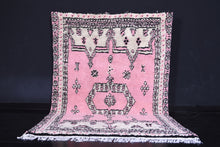 High atlas Moroccan rug - Pink Azilal rug - Wool rug