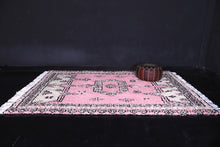High atlas Moroccan rug - Pink Azilal rug - Wool rug