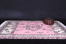 High atlas Moroccan rug - Pink Azilal rug - Wool rug