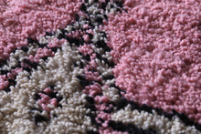 High atlas Moroccan rug - Pink Azilal rug - Wool rug