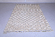 Moroccan Beige checkered rug - Checkered rug - Wool rug