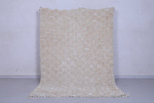 Moroccan Beige checkered rug - Checkered rug - Wool rug