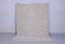 Moroccan Beige checkered rug - Checkered rug - Wool rug