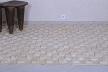Moroccan Beige checkered rug - Checkered rug - Wool rug