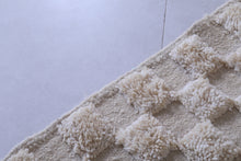 Moroccan Beige checkered rug - Checkered rug - Wool rug