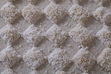 Moroccan Beige checkered rug - Checkered rug - Wool rug