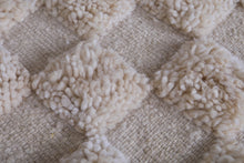 Moroccan Beige checkered rug - Checkered rug - Wool rug