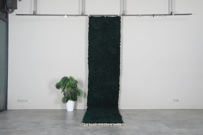Dark Emerald Green Runner Rug – Custom Sizes Available – Deep Forest Green Rug