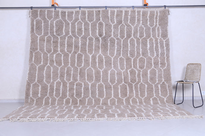 Hand-Knotted Moroccan Rug - Geometric Pattern | Berber Style