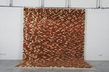 Rust moroccan rug  – Brown beige green shag rug – Custom size