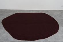 Burgundy flatwoven moroccan rug – Handmade wool kilim– Custom size rug